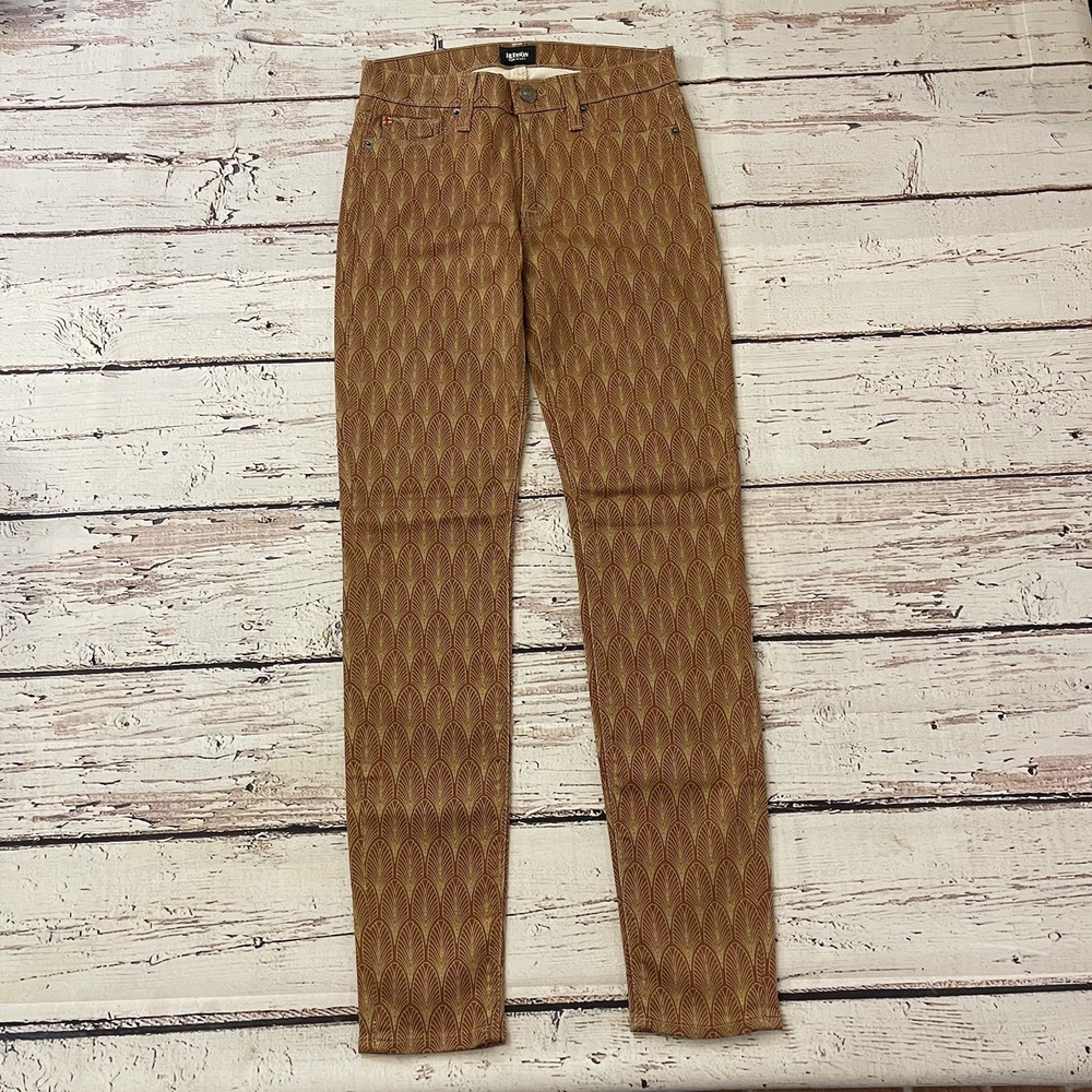 Hudson Jeans Women's Size‎ 27 Nico Super Skinny Mid Rise Nouveau Print Denim